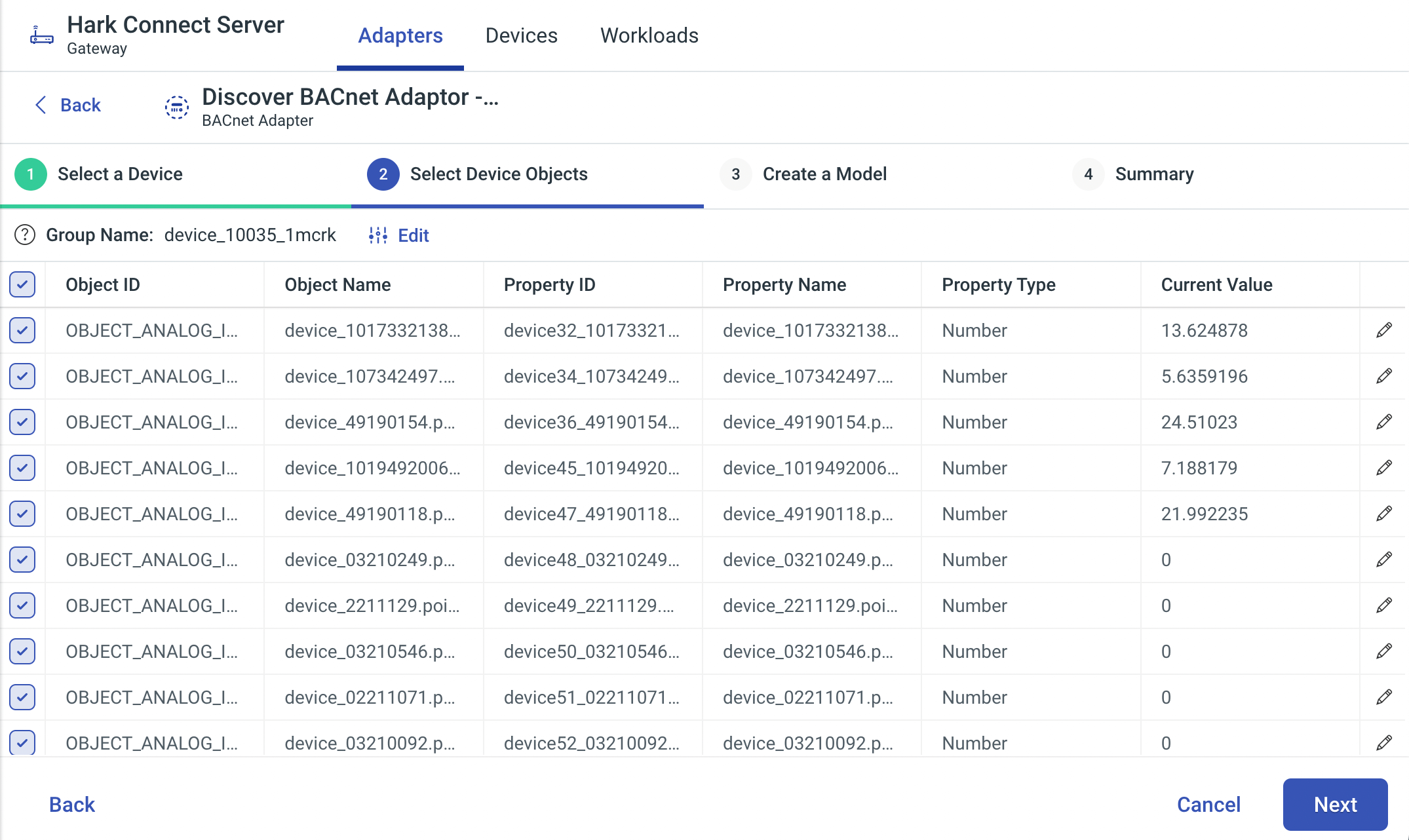 Discovered Asset Properties