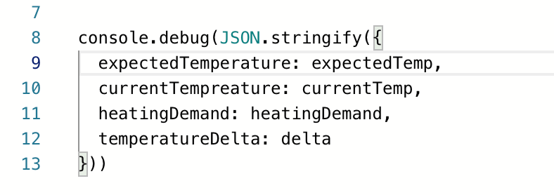 Using console.debug inside of a UDF Trigger, Condition or Action