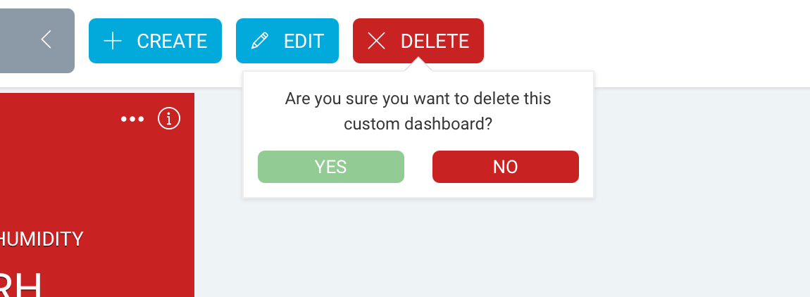 Deleting a Dashboard