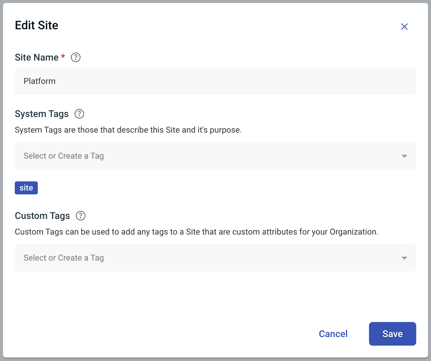 Edit Site Form