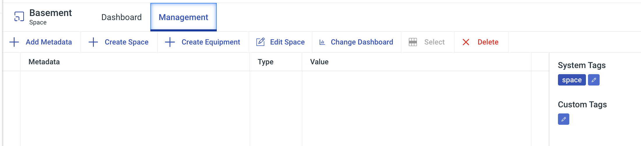 Mangement Tab