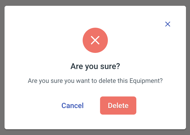 Delete Equipment