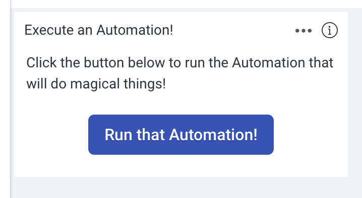 Execute Automation Widget