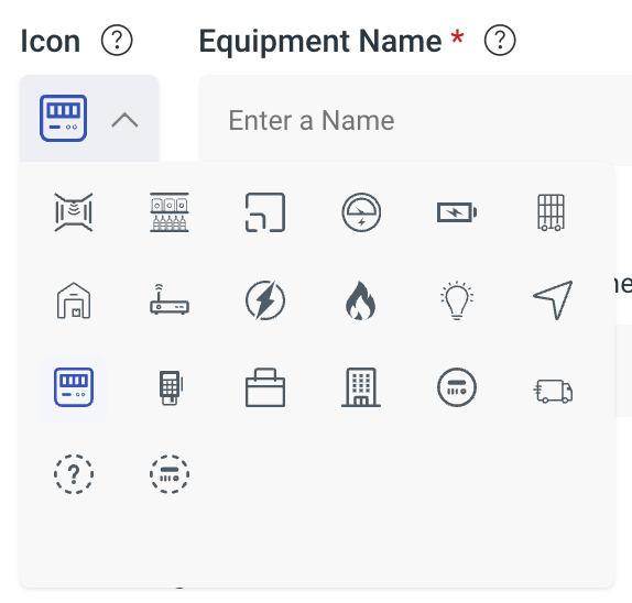 Equipment Icon Selection
